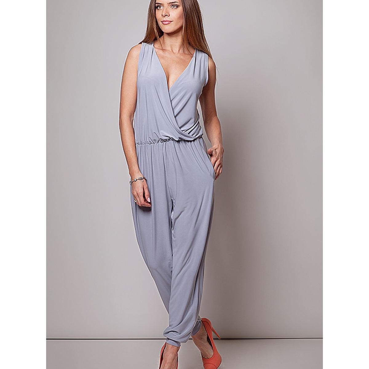 Figl, Damen, Jumpsuit, Overall, Grau, (XL)