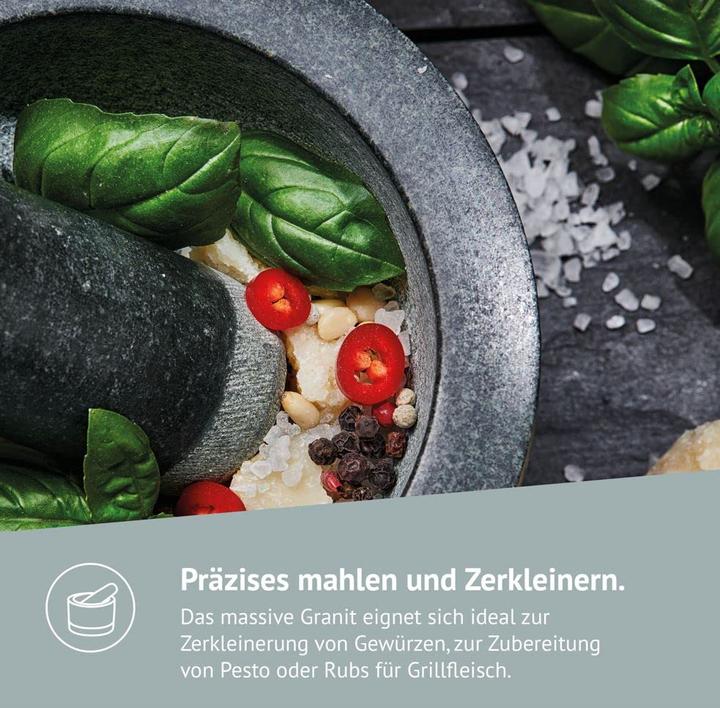 Actual product image Diemker Granite mortar with pestle
