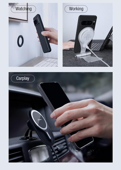 Immagine prodotto NoName Nillkin Super Frosted PRO Magnetic Zadní Kryt per Google Pixel 8 Pro Nero (Google Pixel 8 Pro)