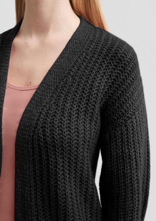 Produktbild s.Oliver Strickjacke Locker gestrickte Jacke mit überschnittener Schulter (M)