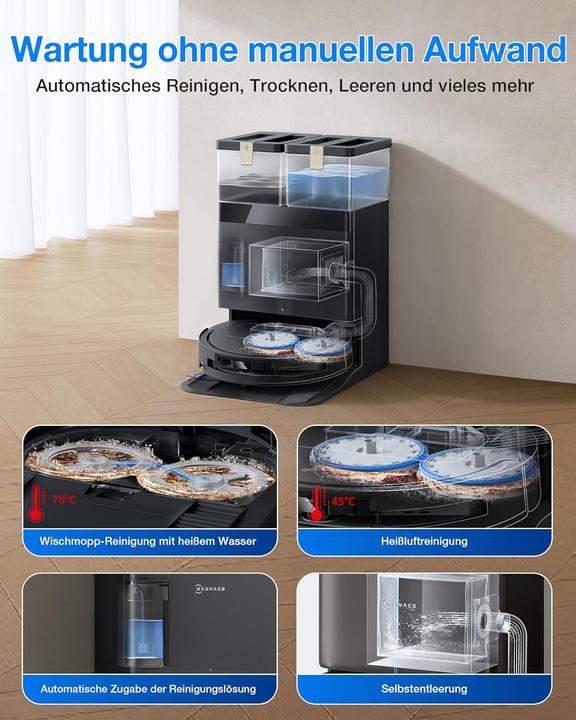 Produktbild Ecovacs DEEBOT T50 Pro Omni Gen3 (25000 Pa)