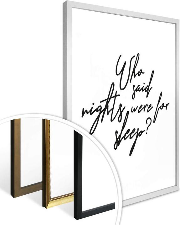 Image du produit Trenddeko Qui a dit que les nuits étaient faites pour dormir (50 x 60 cm)