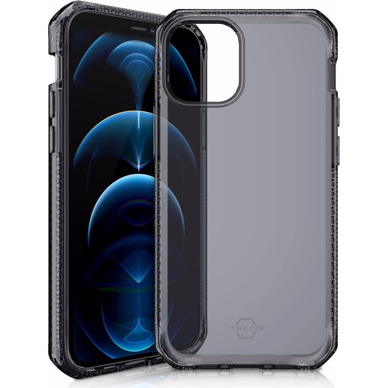Itskins Spectrum Clear (Apple iPhone 12 Pro Max), Smartphone Hülle, Schwarz, Transparent
