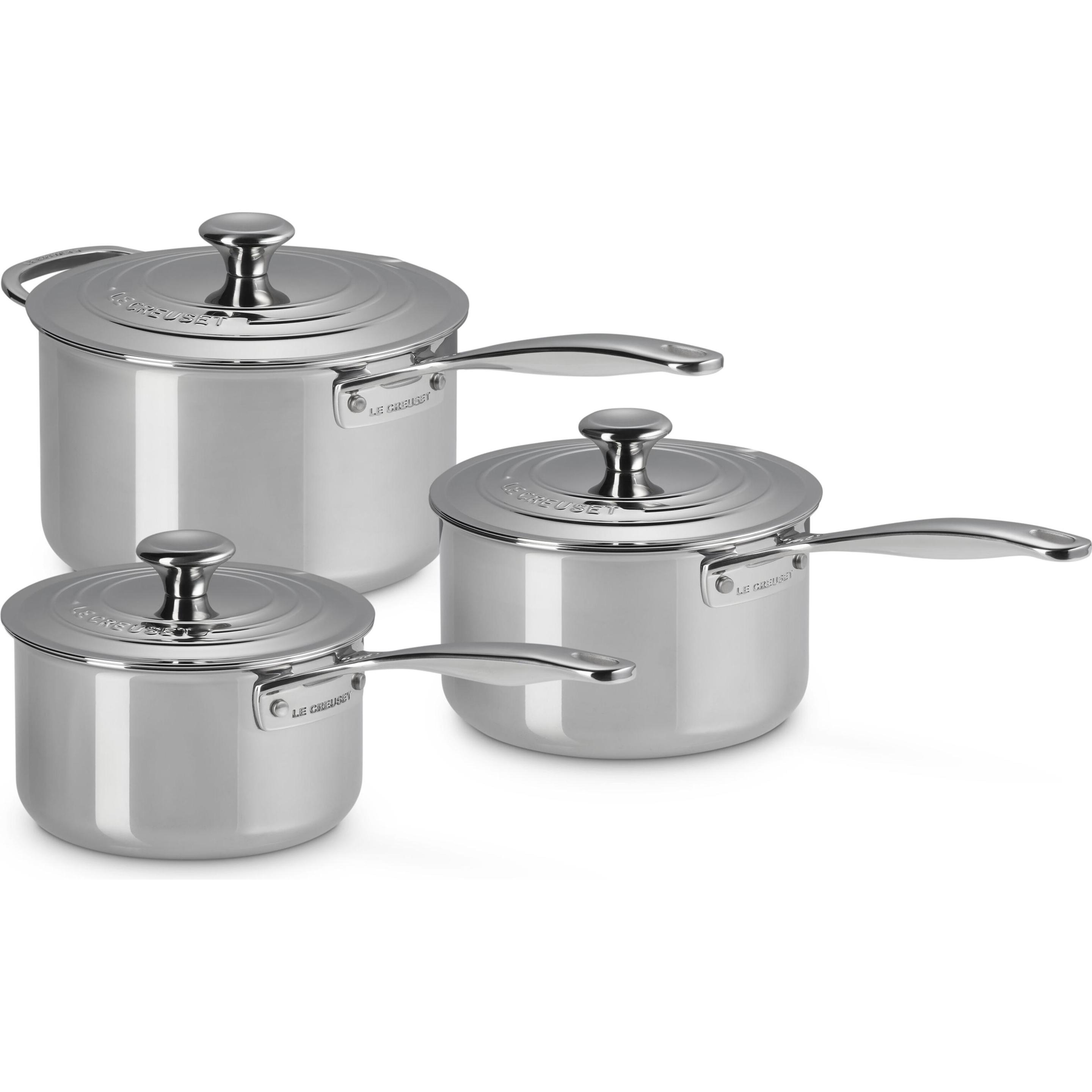 Woll NCSET004 Pannenset 3-delig roestvrij staal - kopen bij