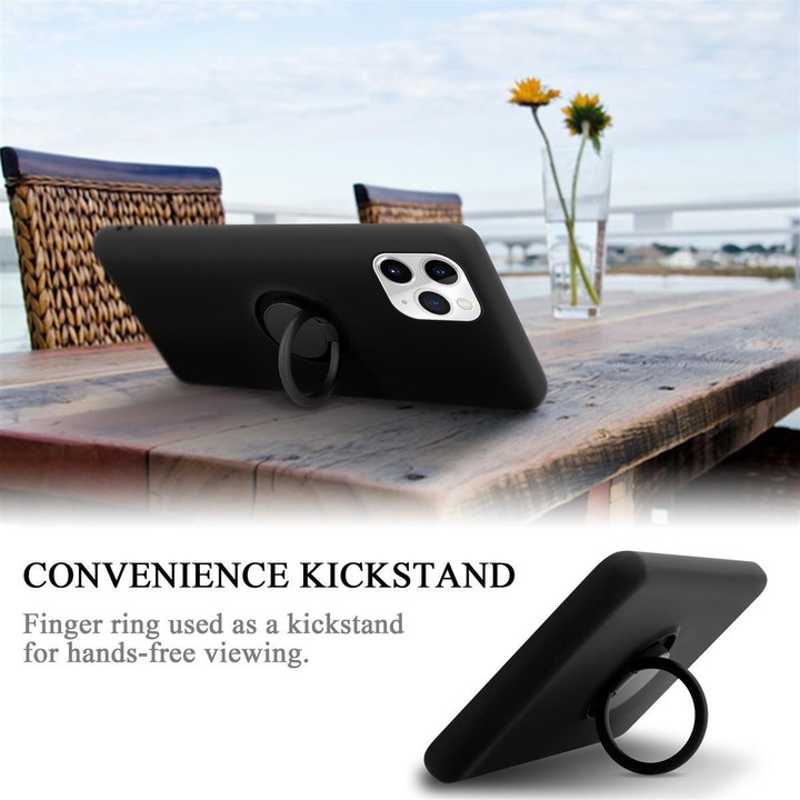 Actual product image Cadorabo TPU Liquid Ring Silicone Case Cover (Apple iPhone 11 Pro)
