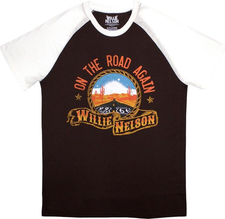 Produktbild Willie Nelson Route 66 TShirt Raglanärmel (S)