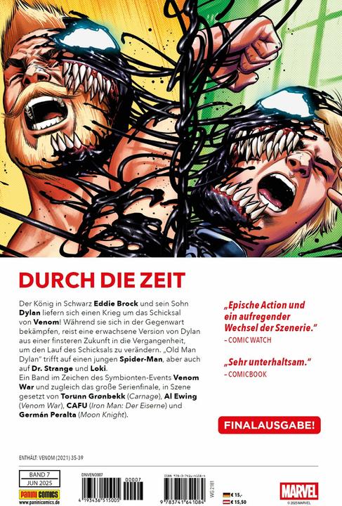 Immagine prodotto Panini Venom: Erbe des Königs (Tedesco, Al Ewing, Cafu, Carolin Hidalgo, Germán Peralta, Juan Ferreyra, Torunn Grønbekk, 2025)