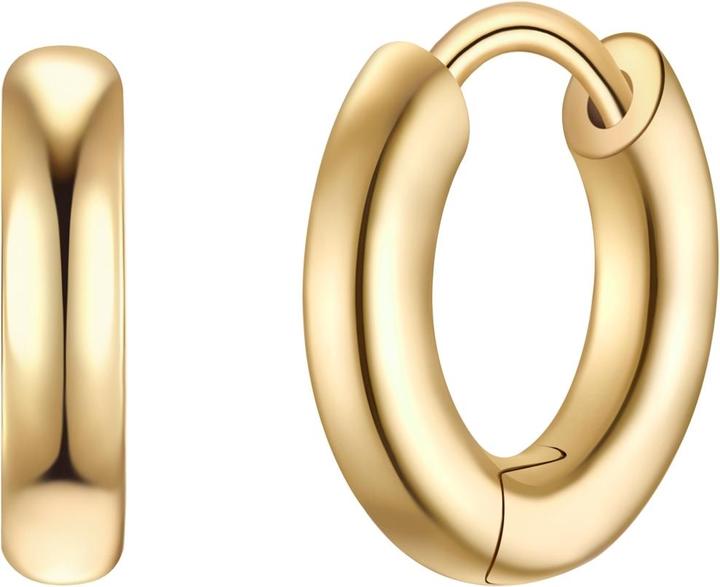 Actual product image Glanzstücke München Creolen Sterling Silber gelbgold - 38222 (Sterling Silver)