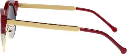 Immagine prodotto Hermex Occhiali da sole Cat Eye Vintage Retro 80s UV400 - Rosso Bordo