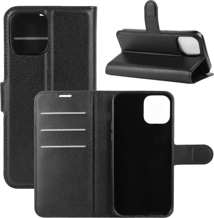 Immagine prodotto Cover-Discount iPhone 12 Pro Max - Custodia in pelle nera (Apple iPhone 12 Pro Max)