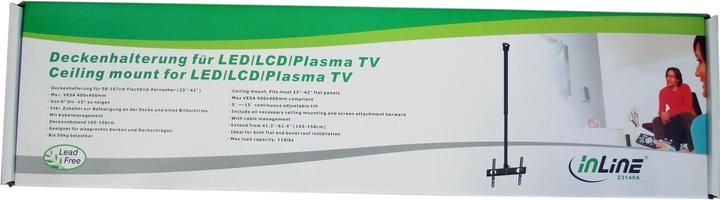 Productafbeelding InLine Montageset (plafondbeugel) voor flat panel - schermgrootte: 58-107 cm (2 (Diverse)