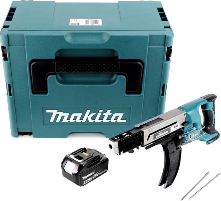Produktbild Makita DFR 750 M1J Akku Magazinschrauber 18V 45-75mm + 1x Akku 4,0Ah + Makpac - ohne Ladegerät (Akkubetrieb)