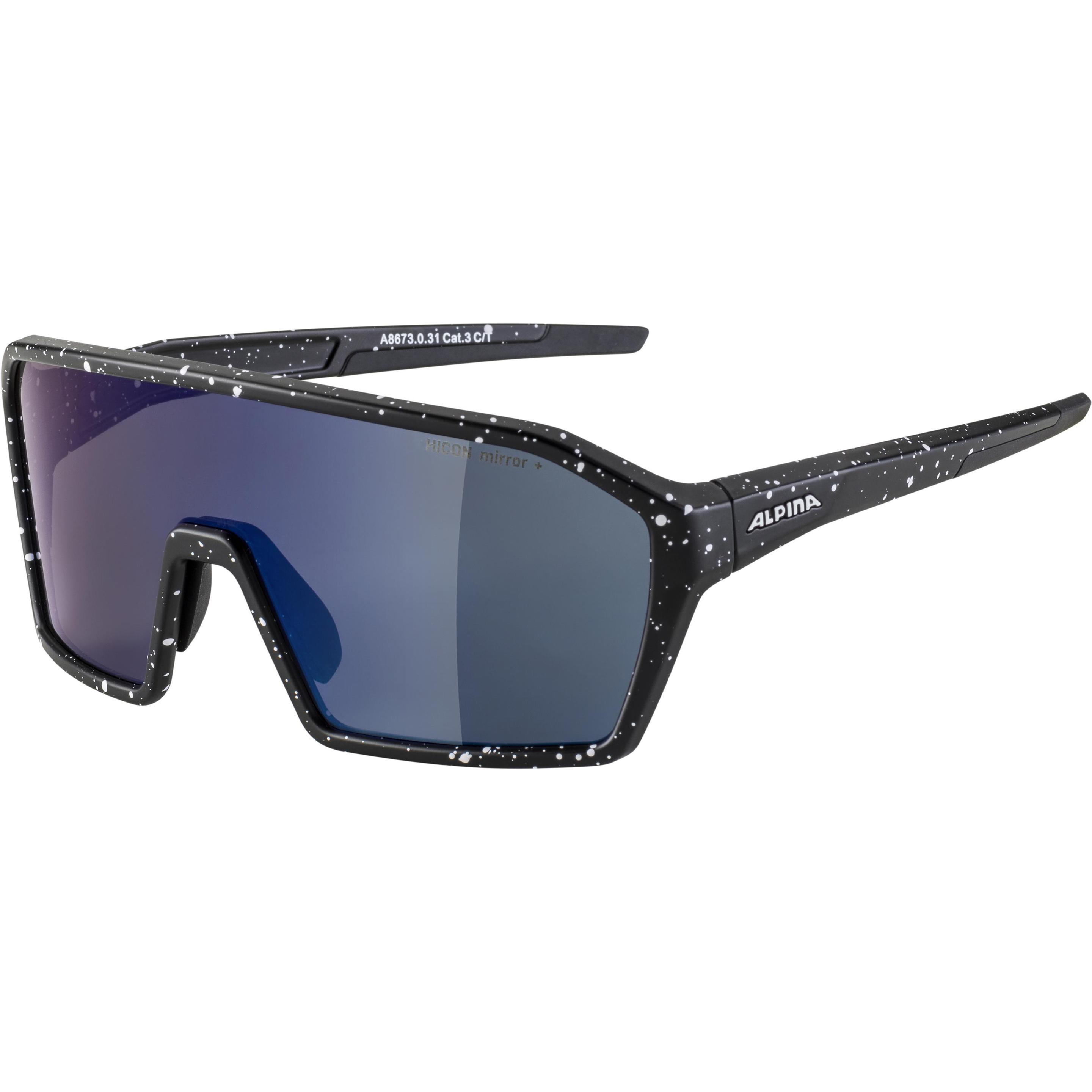 ALPINA SPORTS, Herren, Sportbrille, Ram Q-Lite (Black, Blue), Schwarz