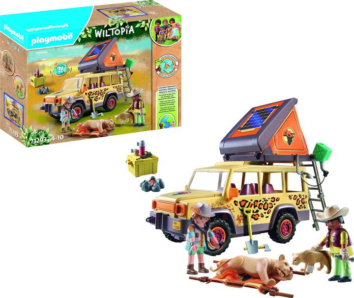 Productafbeelding Playmobil Wiltopia - Met de terreinwagen met de leeuwen (71293, Playmobil Wiltopia)