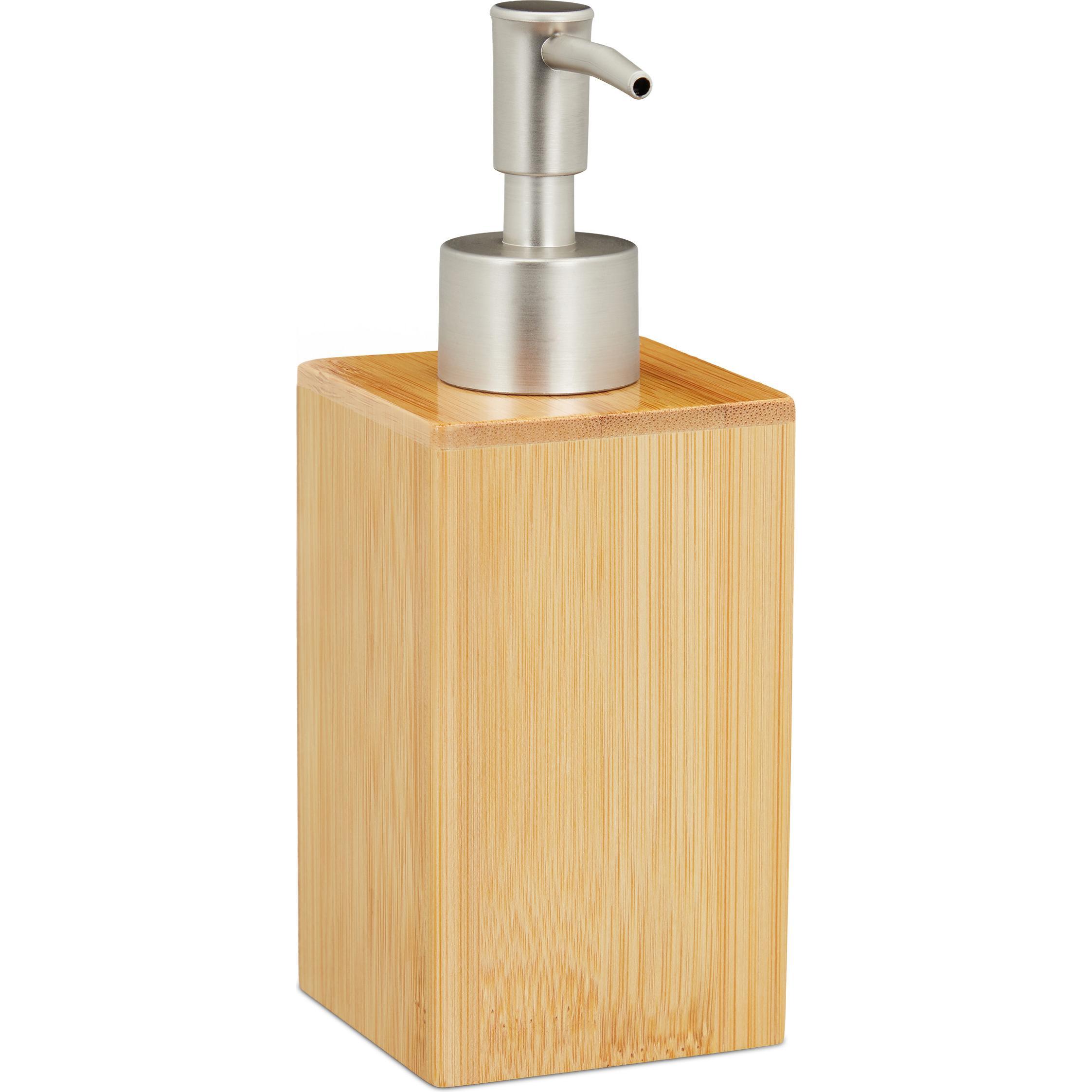 Relaxdays, Seifenspender + Seifenschale, Seifenspender