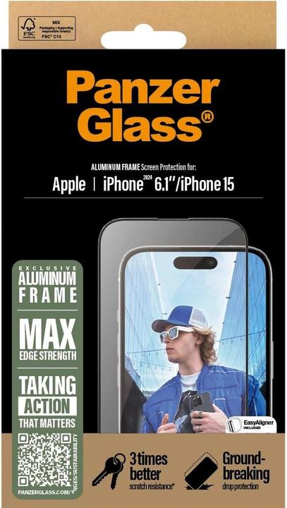 Actual product image PanzerGlass Ultra-Wide Fit (1 pcs., Apple iPhone 15, Apple iPhone 16)
