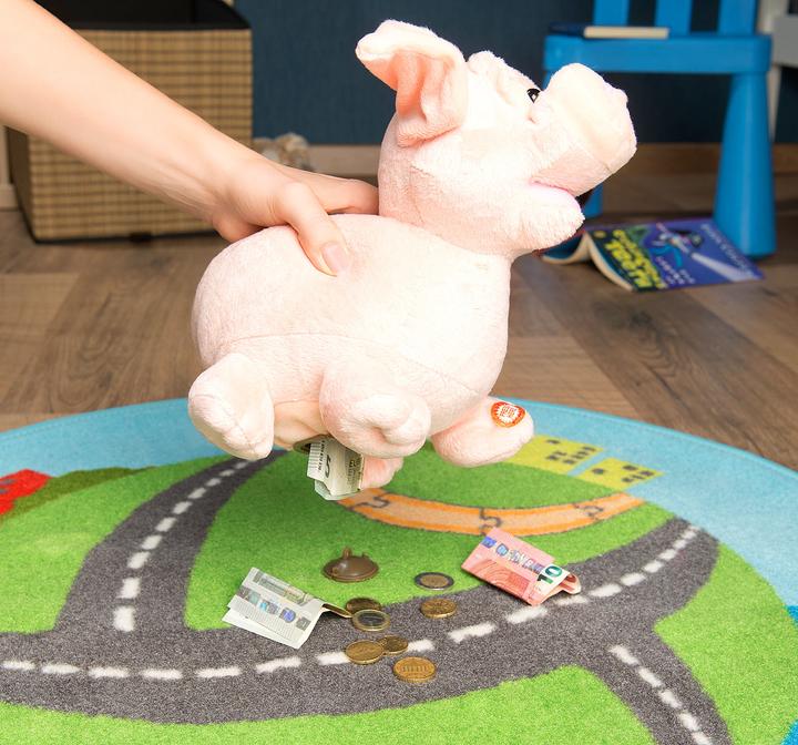 Produktbild Infactory Grunzendes Plüsch-Sparschwein mit wackelnden Ohren