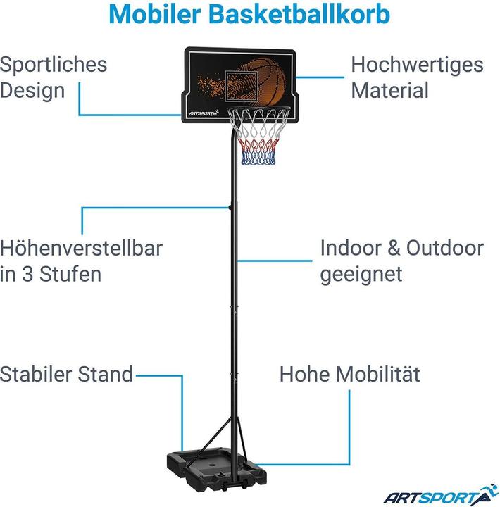 Immagine prodotto Juskys Canestro da basket