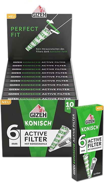 Actual product image Gizeh Active filter conical
