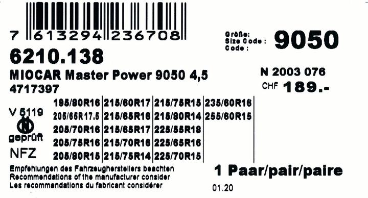 Image du produit Miocar Schneekette Master-Power 9050