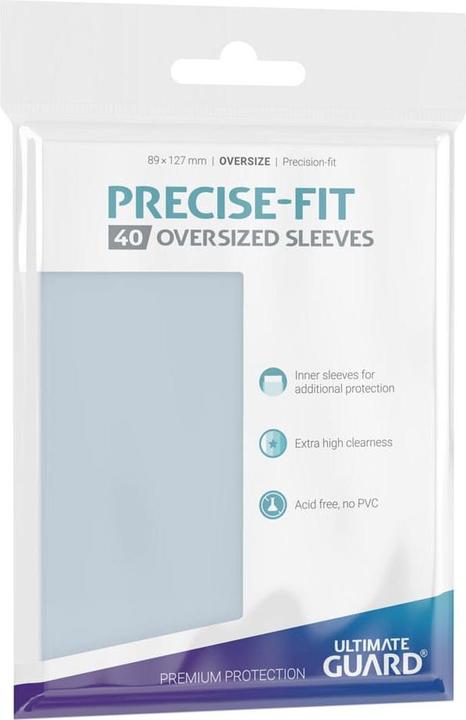 Produktbild Ultimate Guard UGD010449 - Precise-Fit 40 Kartenhüllen Übergrösse, transparent