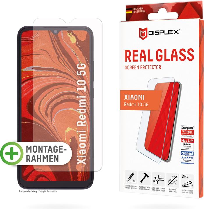 Produktbild Displex Real Glass, 2D Panzerglas (1 Stk., Xiaomi Redmi 10 5G)