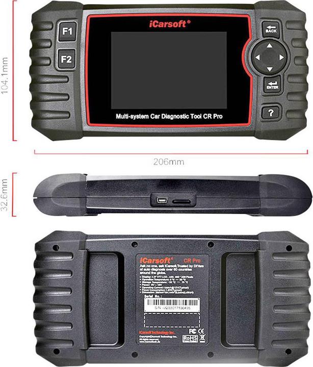 Produktbild ICarsoft OBD II Diagnosetool CR PRO iccrpr