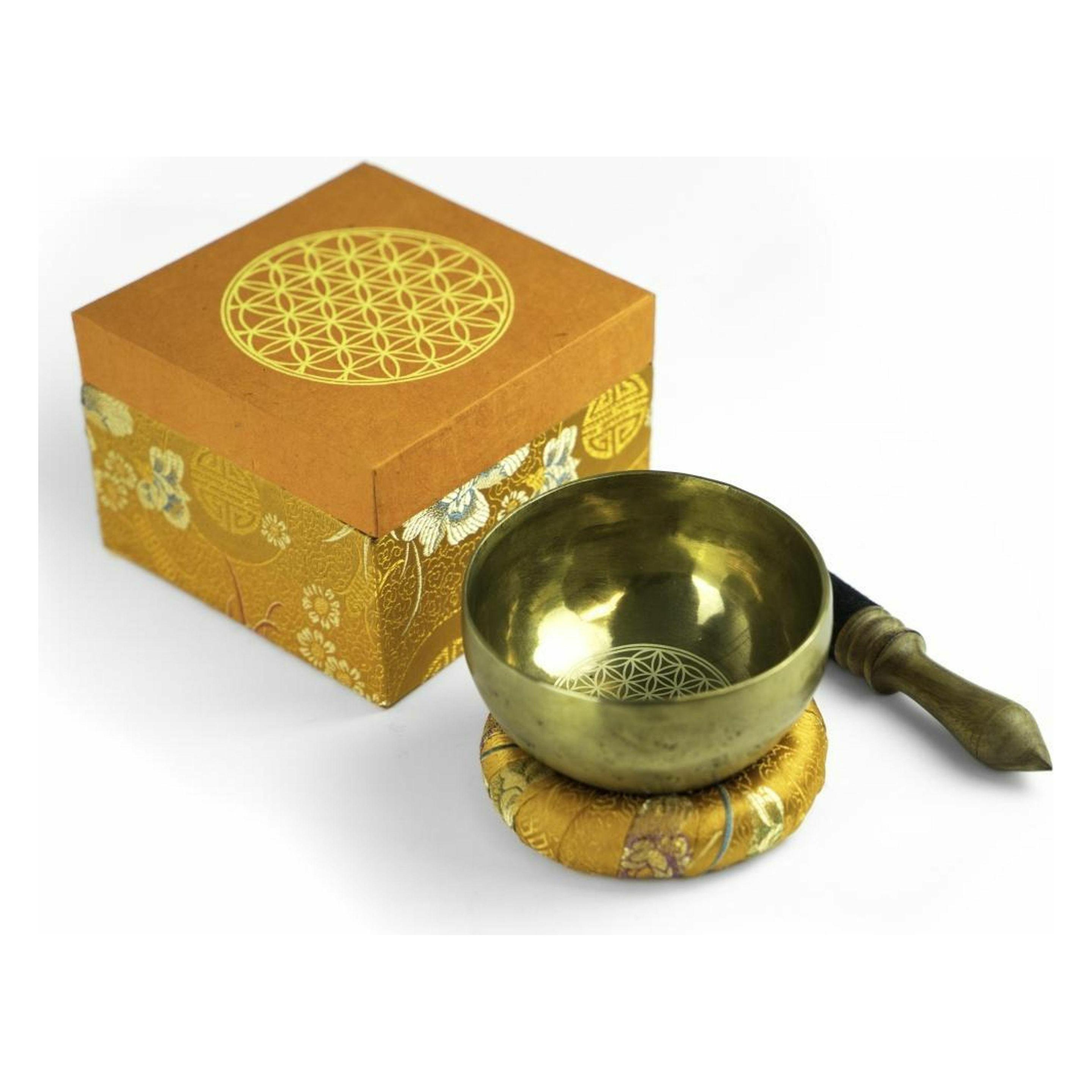 Klangschalen-Center Klangschalen-Set mit Gravur Blume des Lebens Grösse M (Klangschale) (33173658)