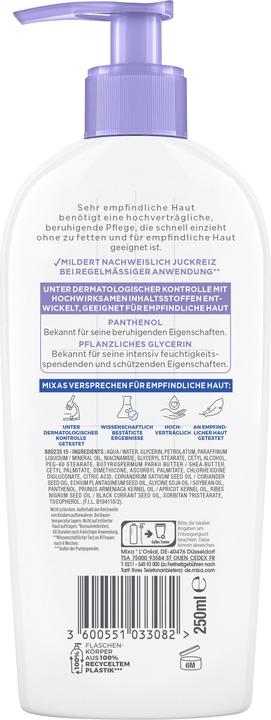 Actual product image Mixa Panthenol Comfort (Body cream, 250 ml)