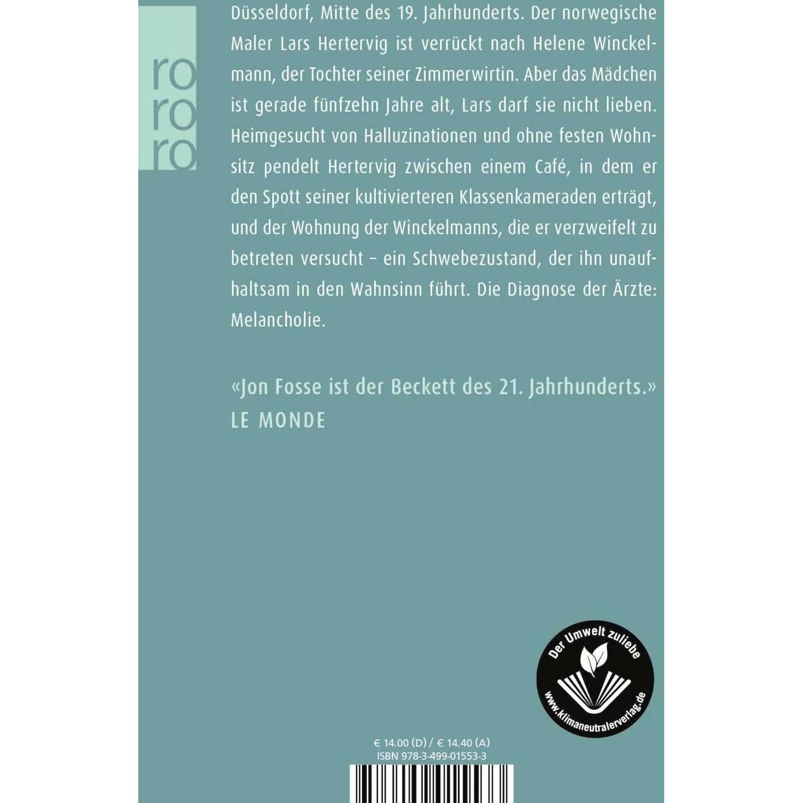 Thumbnail - Melancholie, Belletristik von Jon Fosse, Hinrich Schmidt-Henkel