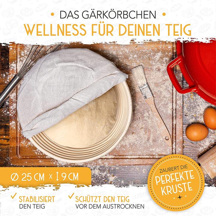 Immagine prodotto Krustenzauber Pentola in ghisa per cuocere il pane 2in1 Smalto Rosso