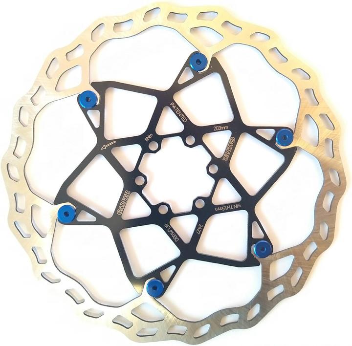 Produktbild Galfer Bike GALFER Disc Wave Floating Ø 203mm x 2.0mm blau V2 (203 mm)