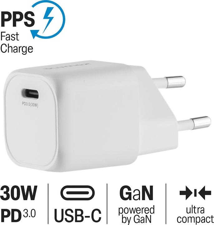 Produktbild Blumax GaN PD Wall Charger 5/12/15V 30W USB-Typ-C (30 W)
