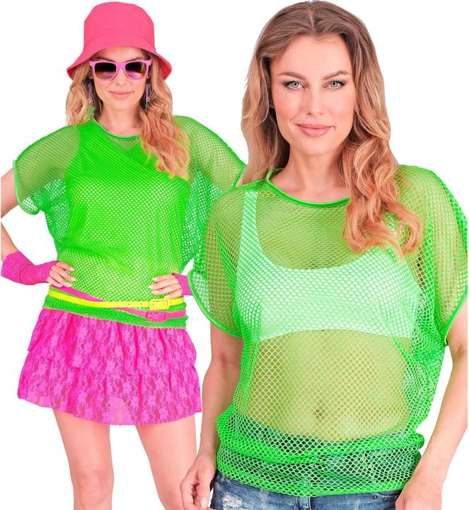 Produktbild Widmann Neon Grünes Netzshirt kurze Ärmel (L)