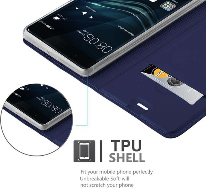 Actual product image Cadorabo Book Classy Style Cover (Huawei P9)