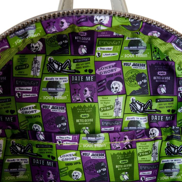 Actual product image Loungefly Warner Bros by Mini Backpack Beetlejuice 2