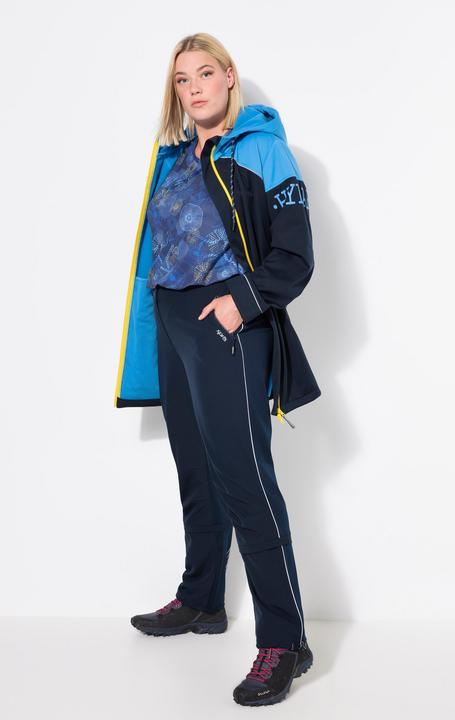 Image du produit Ulla Popken Pantalon technique imperméable, tissu Powerstretch, ceinture élastique (56)