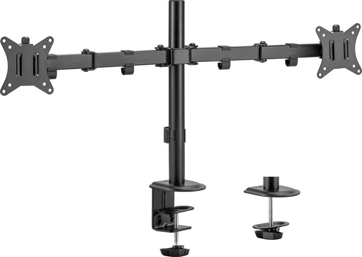 equip Table mount 17"-32"/9kg DualTFT 360° rotation bw (Table, 32", 9 kg)