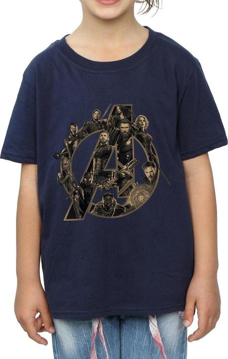 Produktbild Avengers Infinity War Logo TShirt Mädchen (128)