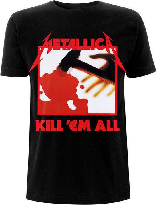 Actual product image Metallica Unisex Adult Kill 'Em All Tracks Back Print T-Shirt (XL)