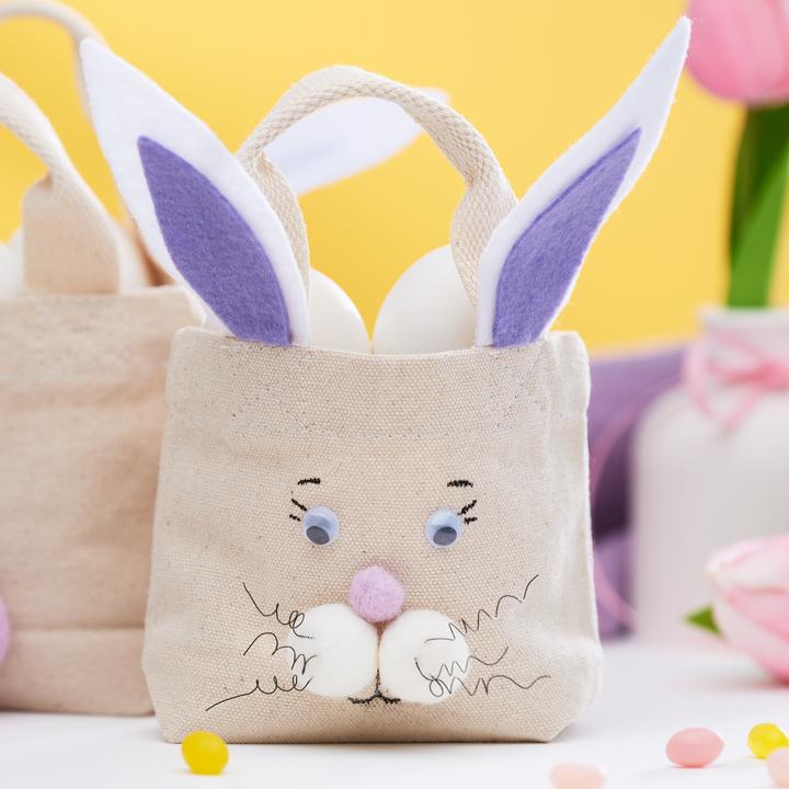 Actual product image VBS Cotton bag "Mini", 2 pieces, 14.5 x 12.5 cm