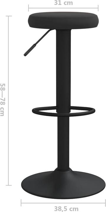 Actual product image vidaXL Barhocker