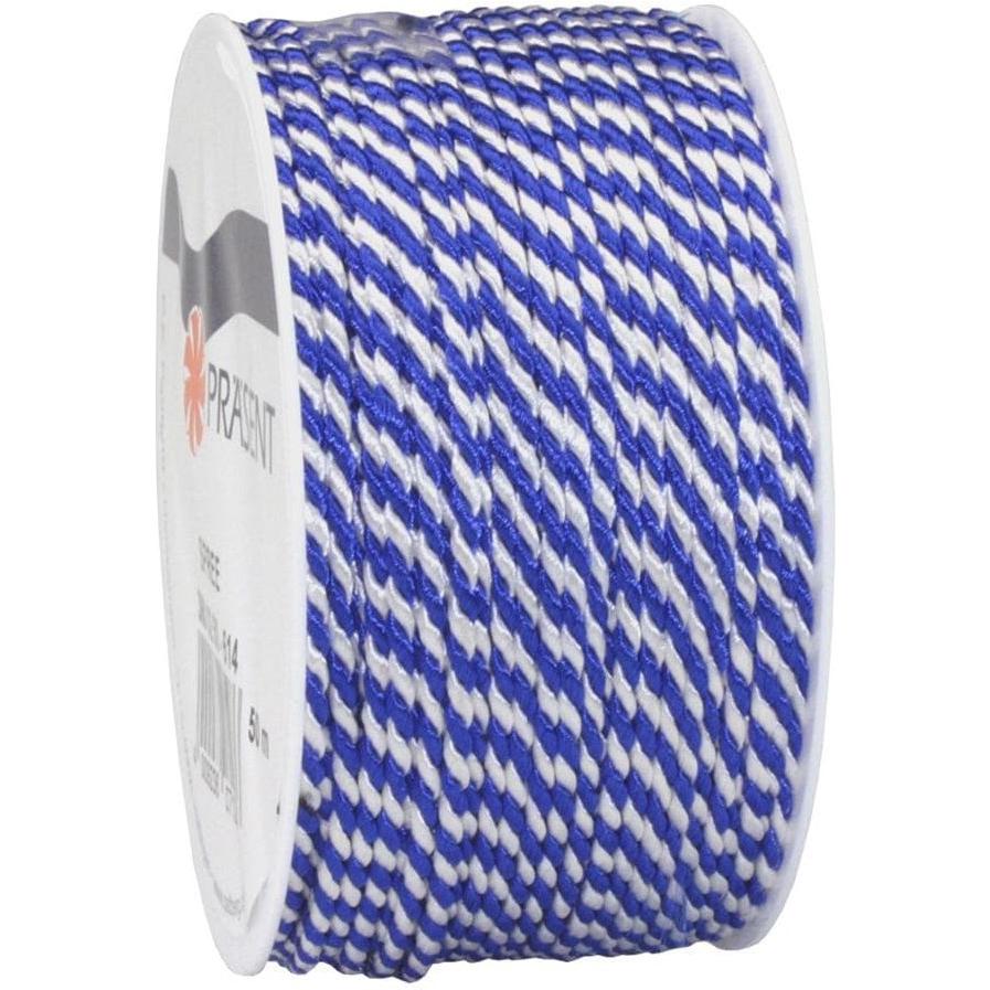 Pattberg Baumwollkordel Santorin 2.5 cm x 20 m, Blau, Garn + Wolle, Blau