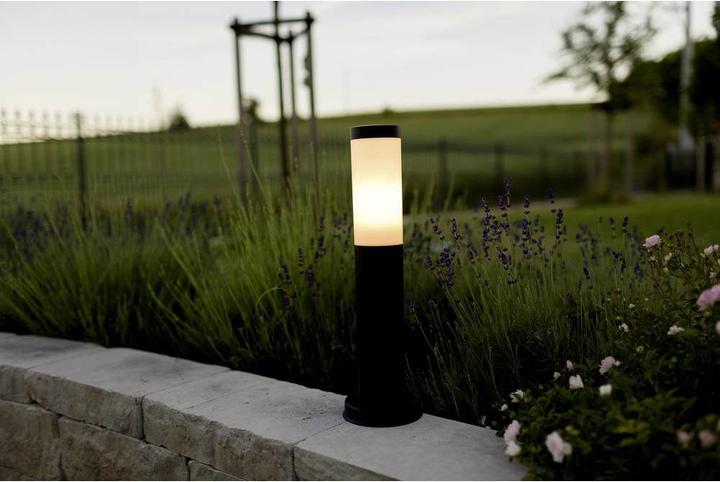 Produktbild Heitronic Aussenstandleuchte LARISA Sockelleuchte E27, max. 12W LED, schwarz, IP44 (E27, IP44)