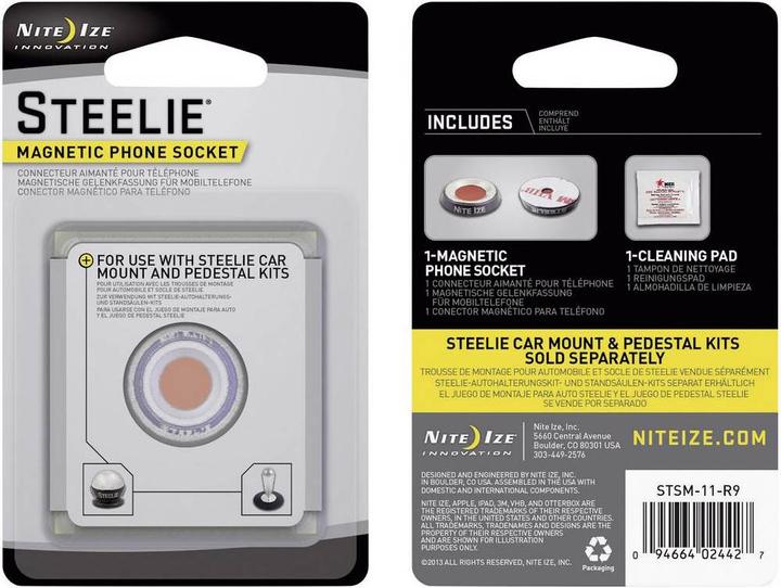 Actual product image Nite Ize Steelie Magnetic Joint Mount, Small