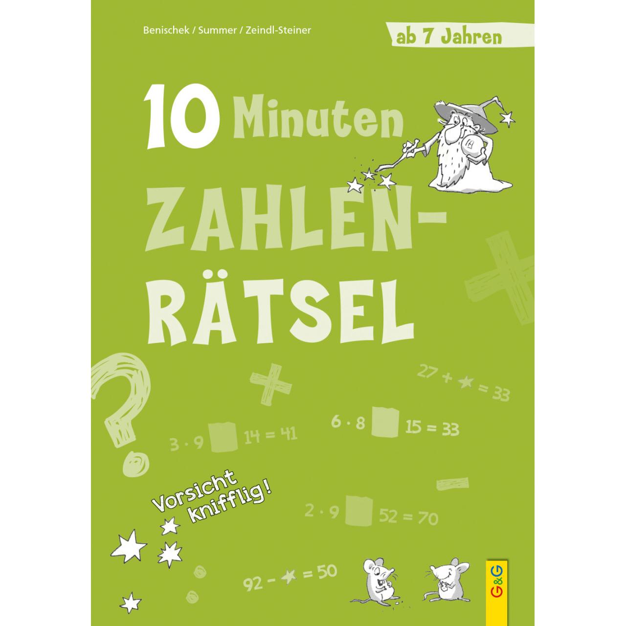 Thumbnail - 10-Minuten-Zahlenrätsel ab 7 Jahren, Kinderbücher von Anita Summer, Isabella Benischek, Regina Zeindl-Steiner, Sabine Le...