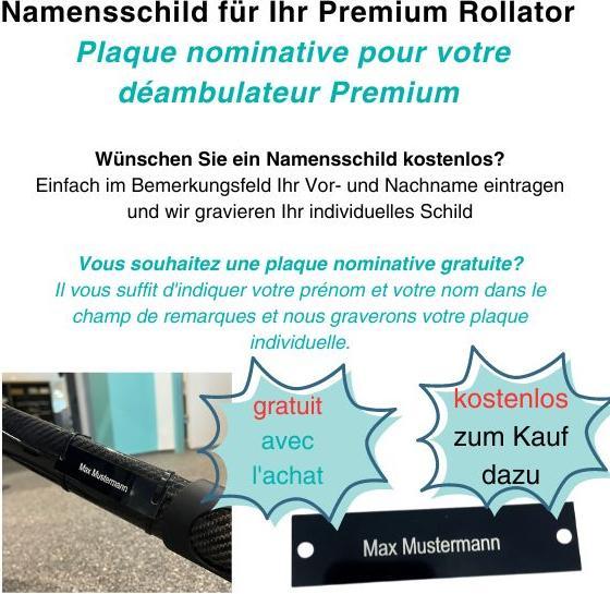 Produktbild Trionic Rollator Walker schwarz, grau