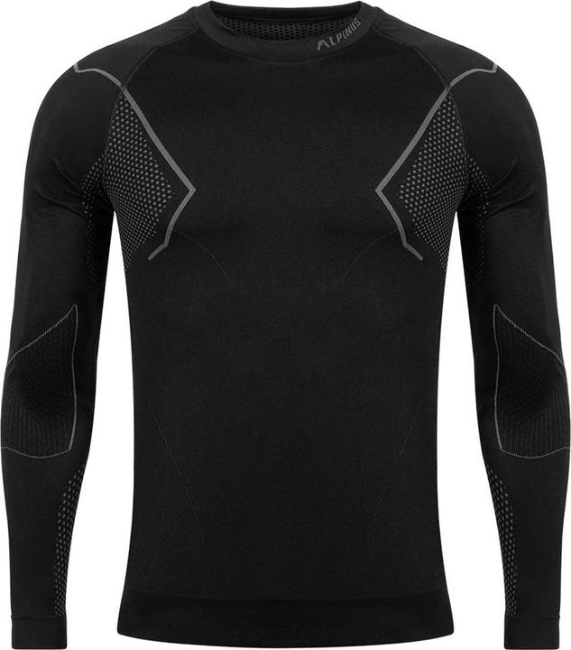 Actual product image Alpinus Thermoactive men's sweatshirt Active Base Layer black-grey GT43189 M (M)