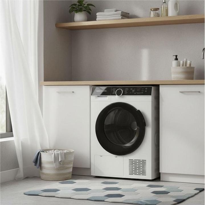 Actual product image Kibernetik FLTR517 FusionLine Wärmepumpentrockner 9kg C Klasse Weiss (9 kg, Right)