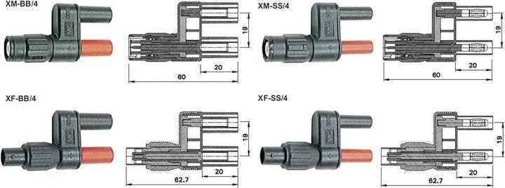 Produktbild Stäubli Messadapter Sicherheits Adapter BNC Ø 4 mm XM BB/4 (Messleitung)